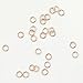 10 Grams (Approx. 300 Pieces) - 23 Gauge 16K Rose Gold Plated Dainty O Shaped Jump Rings Twist and Lock Jump Rings Open Jump Rings - 10GJOD (Rose Gold)