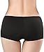 Pelisy Seamless Padded Butt Lifter Panties Hip Enhancer With Removable Pads Womens Boy Shorts Black M