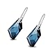 OSIANA- Lucky Stone Hook Dangle Earrings Made With Swarovski Crystals Montana …
