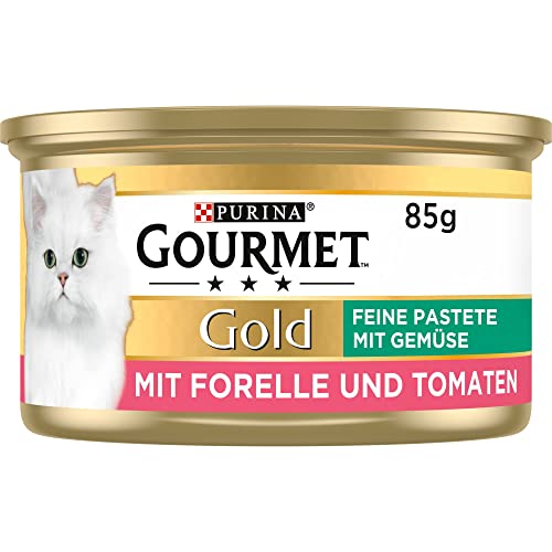 Purina GOURMET Gold Feine Pastete,Chat Nourriture humide, 12er Pack (12 x 85 g Dose)