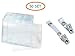 Aimtech Set of 50 Pcs Clear Plastic Horizontal Name Tag Badge Id Card Holders & Metal Id Badge Holder Clips with PVC Straps (Aimt1526) primary