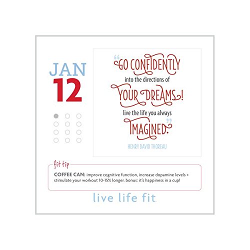 Fitlosophy Fitdesk 365-Day Perpetual Calendar for Daily 