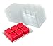 Premium Clear Plastic Wax Melt Clamshells (100)