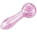 Labs Glass Water Device Black 4.1 inch Spoon with a Carb (Pink)