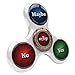 Fidget Tri Spinner Toy with Roulette Design by nJoy – EDC Anti Fidget Hand Spinner with Hybrid Ceramic Bearing- Best New Gadget for Adults and Children- White -Lead and Mercury Free - Tested