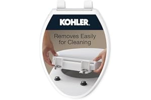 Kohler 4636-RL-0 Cachet ReadyLatch Quiet Close Elongated Toilet Seat, White