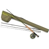 Orvis Encounter Fly Rod Outfit - 4Pc Fishing Rod and Reel Combo | Smooth Performance, Complete with Reel, Line, Backing, &amp; Leader for Young Anglers, Pre-Balanced Ready-to-Fish Setup