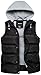 Wantdo Men's Thicken Winter Vest Water-Resistant Puffer Jacket Thicken Vest with Removable Hood