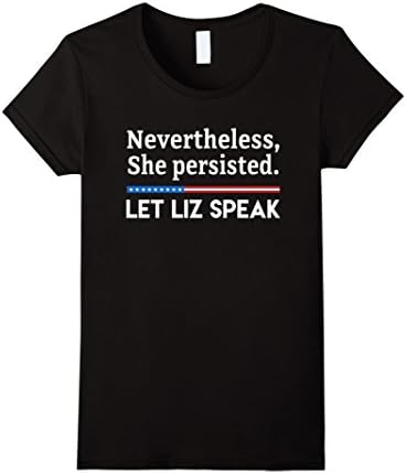 Women's Nevertheless She Persisted #LetLizSpeak Sessions Debate Medium Black