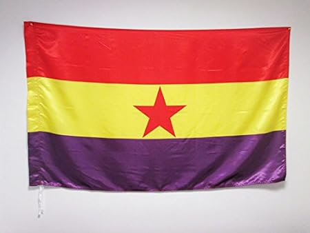 Amazon Com Az Flag Second Spanish Republic Red Star Flag 3 X 5