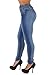Style K064– Colombian Design, High Waist, Butt Lift, Levanta Cola, Skinny Jeans in Washed Blue Size 13