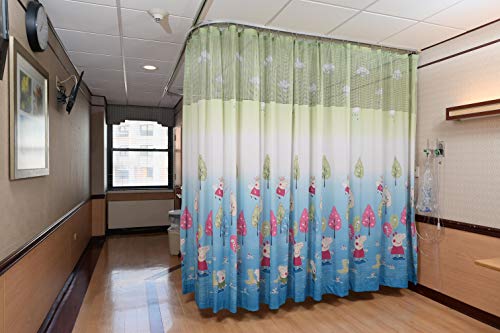 Hospital bed divider cubicle curtain, professional medical privacy curtain with grommets flame resistance (9' W x 8' L) - Thumbnail 4