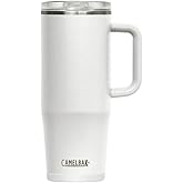 CamelBak Thrive Leak-Proof 32 oz Mug, Insulated Stainless Steel - For travel, coffee, tea, hot beverages - Spill Proof Cup-holder Compatible, White