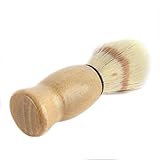 Bhbuy Professional Barber Salon Shave Shaving Razor Brush Wood Handle Tool Men Gift