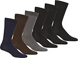Sakkas Men's Cotton Blend Ribbed Dress Socks