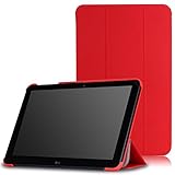 MoKo LG G PAD X 10.1 Case - Slim Lightweight Smart-shell Stand Cover with Auto Wake / Sleep for LG G Pad 2 10.1 inch (V940) / LG G PAD X 10.1 Inch (4G LTE AT&T V930) Android 2015 Tablet, RED