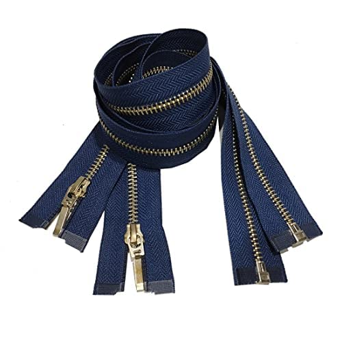 Pieces/5# Open Metal Zipper, Sewing Zipper, Sewing Zipper, Heavy Duty Zipper, Black, Blue, Gold, Silver, (5# 70cm 2u, 330)
