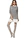 SheIn Women's Contrast Collar And Hem Color Block 2 In 1 Basic Sweater Skirt Dress