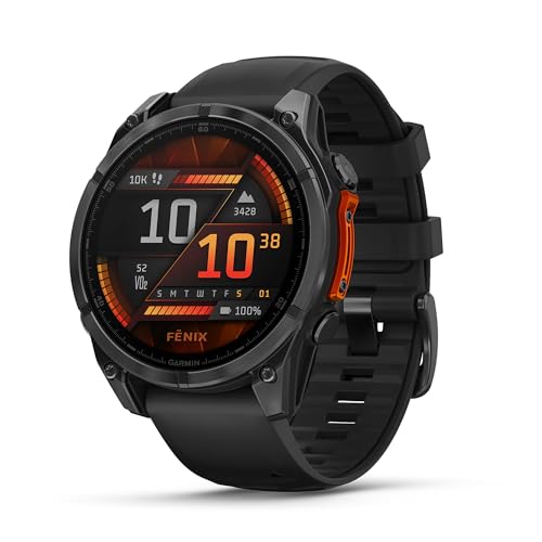 fēnix 8, Montre GPS Multisports AMOLED, Acier Grey/Noir, 47mm