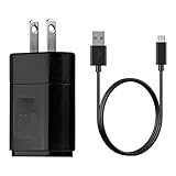 Premium LG OEM Micro USB Home Travel Charger Adapter with USB Data Sync Cable - Non-Retail Packaging - Black