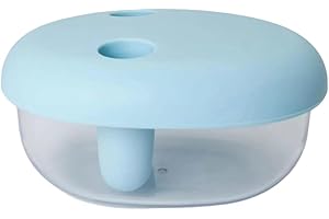 Pasuihcay No-Mess Snack Container, 2-in-1 Design- Silicone Box with Lid, Keeps Hands Clean and Snacks Portable Food Storage