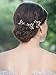 Yean Bridal Hair Pins Set Wedding Rhinestones Bead Hair Pin for Women and Girls (Set of 3) (Gold)