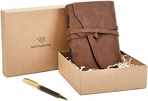 LEATHER JOURNAL PREMIUM writing notebook leather bound daily notepad for men women unlined paper antique vintage handmade best gift for art sketchbook travel diary soft journals notebook to write in