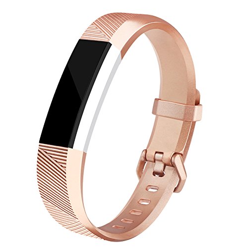 Fitbit Alta HR Bands/Fitbit Alta Bands, AK Newest Replacement Fitbit Bands for Fitbit Alta HR 2017/Fitbit Alta 2016, Small large (Light rose gold, Small)