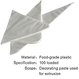 CoZroom Cake Pastry Decorating Bags Icing Piping Bag 16 Inch for Baking Décor Cake Cupcake 100 Pieces