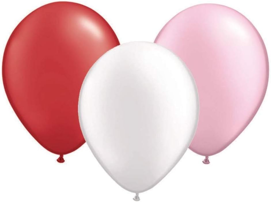 American Imports CP 10012VAL 12" Valentine Latex Balloon Assortment (Pack of 100)