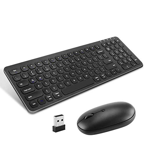 MultiDevice Bluetooth Keyboard and Mouse, Rechargeable DualMode