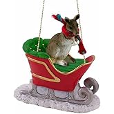 Conversation Concepts Kangaroo Sleigh Ride Christmas Ornament - Delightful, Gold