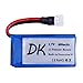 Digital-kingdom 3.7V 600mAh 25C Lipo Battery 6Pcs And 1pcs X6 Charger for JJRC H31 H37 H6D Hubsan X4 FPV H107C H107D H107L H107P H108 JXD392 JXD388 JXD385 UDI U816A RC Quadcopter
