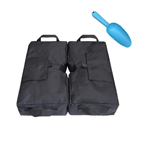 Comily Plus+ Heavy Duty 2 Detachable Umbrella Base Weight Bag Fits Most of Outdoor Umbrella Stands with 1 Free Plastic Scoop