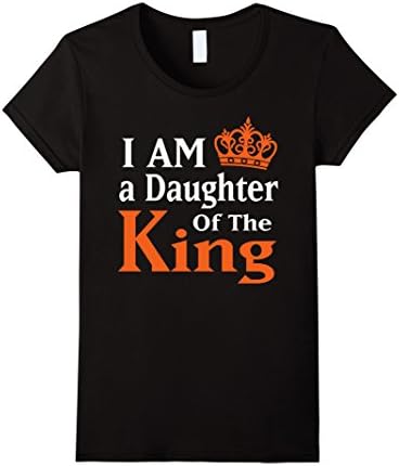 Womens I am a Daughter Of The King T-Shirt XL Black
