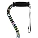 Nova Butterflies Print Aluminum Offset Handle Cane 30 to 39