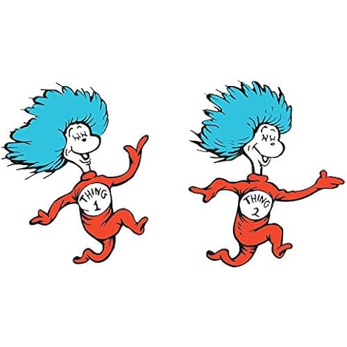 thing 1 iron on patches