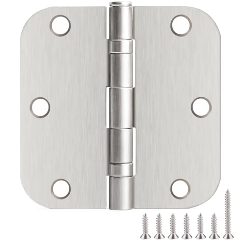 Ball Bearing Door Hinges Satin Nickel 5/8"radius