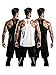 DRSKIN Men's 3 Pack Dry Fit Y-Back Gym Muscle Tank Mesh Sleeveless Top Fitness Training Cool Dry Athletic Workout
