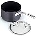 Cooks Standard 3-Quart Hard Anodized Nonstick Saucepan with Lid, Black,NC-00342