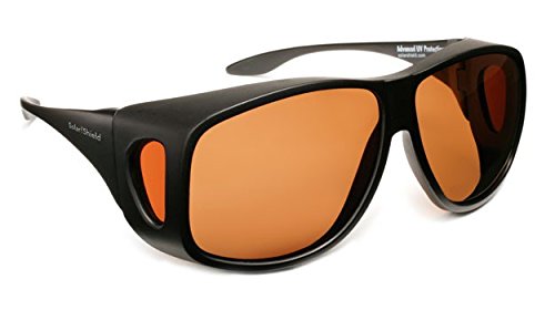 Solar Shield Fits-Over SS Polycarbonate II Amber Sunglasses, 50-15-125mm