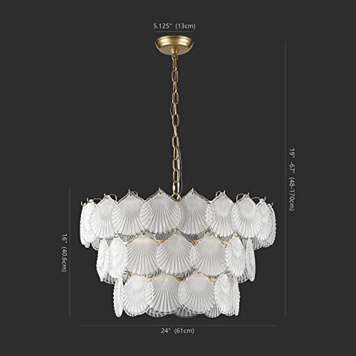 SAFAVIEH Lighting Collection Gutierrez Art Deco Gold 3-Tier 24-inch Diameter Ad…