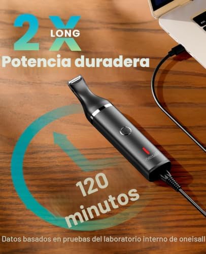 Cortapelos para perros bajo nivel de ruido para recortar el pelo de perro alrededor de las patas, los ojos, las orejas, la cara y el rump (Negro)