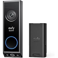 eufy Security Video Doorbell E340, Extra Rechargeable Battery Pack with USB-C, 2K Full HD, Dual Cameras, Long-Lasting Backup 