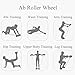 Darhoo Ab Roller Wheel - Ab Wheel Exercise Fitness Equipment - New Upgrade 5-in-1 Multi-Functional Core Ab Workout Abdominal Wheel Machine - Ab Roller Home Gym Equipment for Both Men & Women - Pink