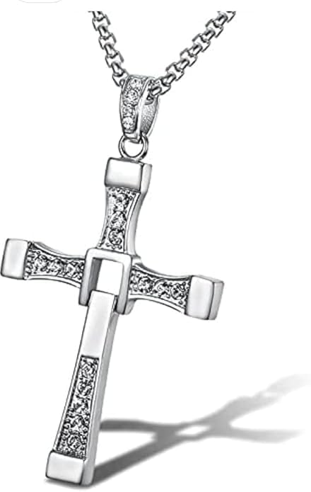 Amazon.com: Alchemy Gothic Black Enamel Osbourne`s Cross Necklace