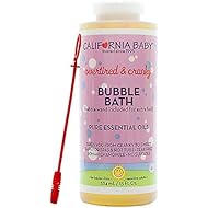California Baby Overtired and Cranky Bubble Bath with Calming Chamomile, No Tear, Pure Essential Oils for Bathing, Hot Tubs, or Spa Use, Moisturizing Organic Aloe Vera and Calendula Extract (13 fl.oz)