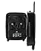Genius Pack Hardside Luggage Spinner - Smart, Organized, Lightweight Suitcase - TSA Approved Maximum Allowance Cabin Size (Aerial - Jet Black)