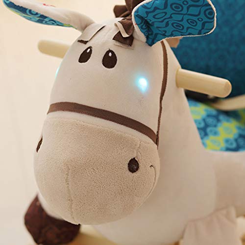 Schaukelpferd Schaukeltier Trojanische Kinder Mit Schubstange doppeltem Verwendungszweck Musik Baby Schaukelstuhl Baby… – Bild 8