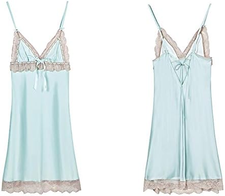 Women's Babydoll Sleepwear Lingerie Polyester fiber Nightwear Chemise , blue , xl